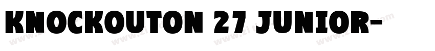 KnockoutON 27 Junior字体转换